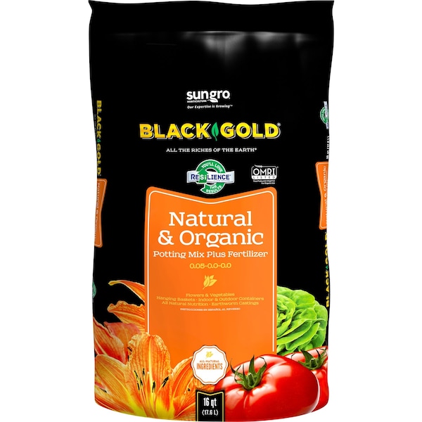 Mezcla para macetas orgánica multiusos Black Gold 16 qt - 1402040 16QT U