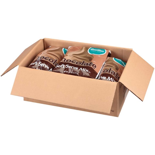 Frostline, Mezcla para Helado Suave de Chocolate sin Lactosa de 6 libras, paquete de 6 - D410-C4000