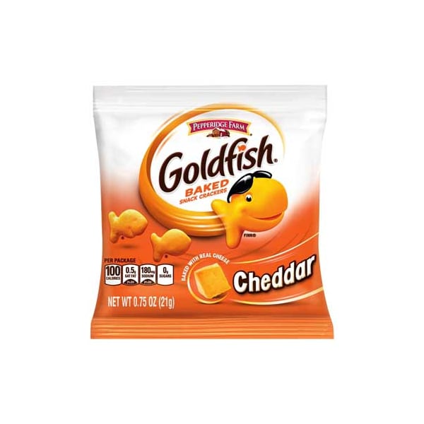 Pepperidge Farms Galletas Saladas Cheddar Goldfish Snack de Pepperidge Farms de 0.75 oz., paquete de 300 - 000014367.
