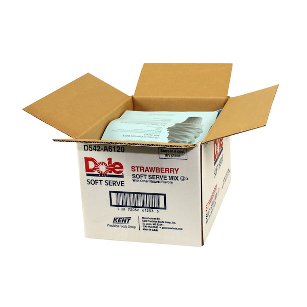 Mezcla suave de helado de fresa Dole Dole 4.5 libras, paquete de 4 - D542-A6120