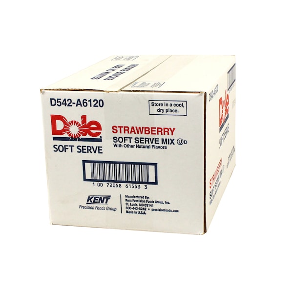 Mezcla suave de helado de fresa Dole Dole 4.5 libras, paquete de 4 - D542-A6120