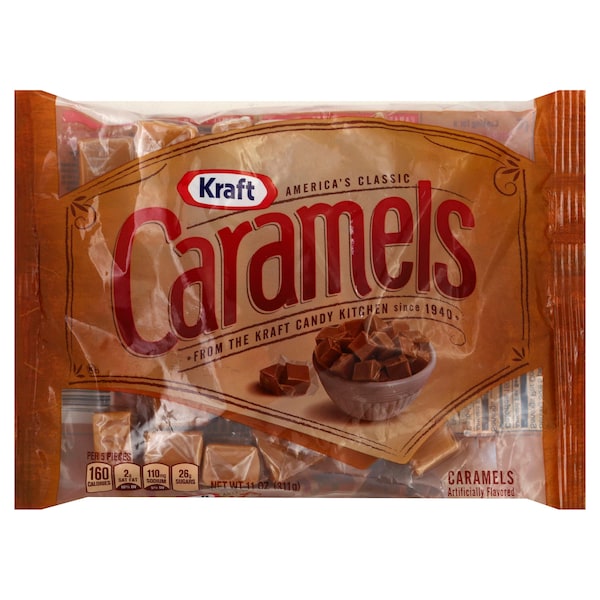 Caramelo Kraft de Bolsa de Vainilla 11 oz., paquete de 12 - 10070346000092