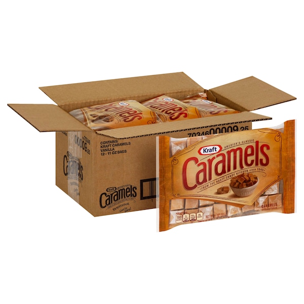 Caramelo Kraft de Bolsa de Vainilla 11 oz., paquete de 12 - 10070346000092