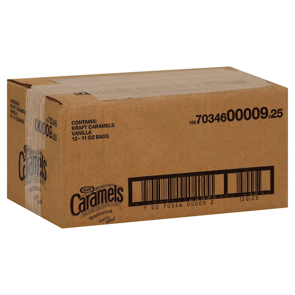 Caramelo Kraft de Bolsa de Vainilla 11 oz., paquete de 12 - 10070346000092