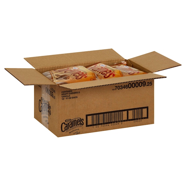 Caramelo Kraft de Bolsa de Vainilla 11 oz., paquete de 12 - 10070346000092