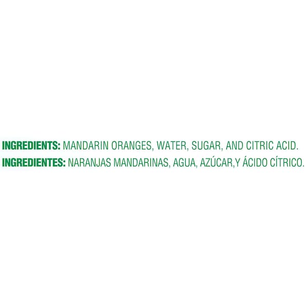 Mandarina Dole en almíbar ligero en lata de 100 oz, paquete de 6 - 04218