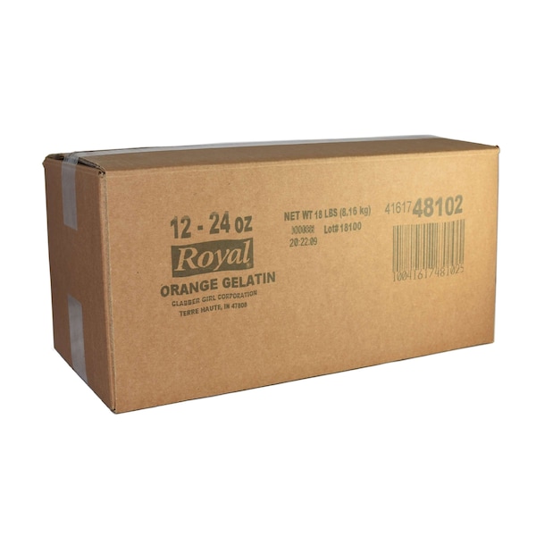 Mezcla de Gelatina de Naranja Royal Royal 24 oz., Paquete de 12 - 48102
