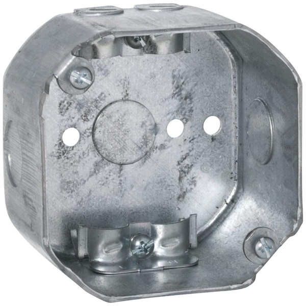 Southwire Electrical Box, 20 cu in, Octagon Box Type, Steel, Octagon Shape - 54171-R-UPC