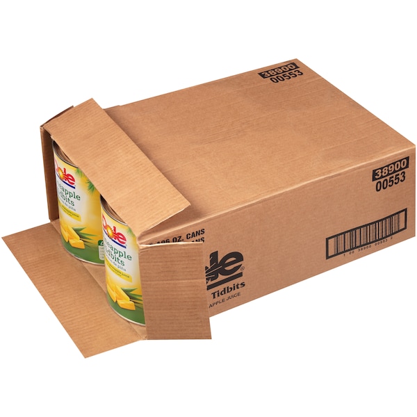 Dole Piña en Trozos en Jugo 100 oz. Lata, Paquete de 6 - 00553