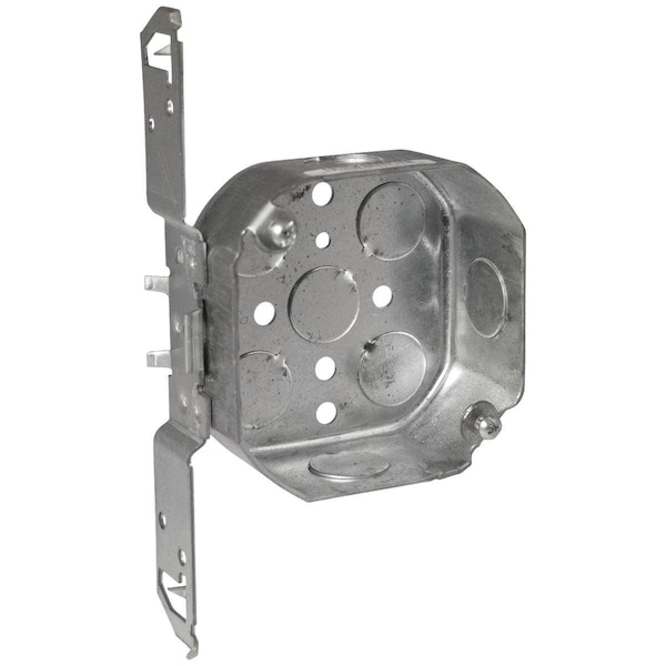 Southwire Electrical Box, 14 cu in, Octagon Box Type, Steel, Octagon Shape - 54151-F-UPC