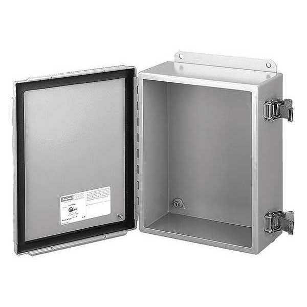 Nvent Hoffman 304 Stainless Steel Electrical Enclosures, 6 in H, 4 in D, 6 in W, NEMA 4X, Non Hinged Clamp - A606NFSS