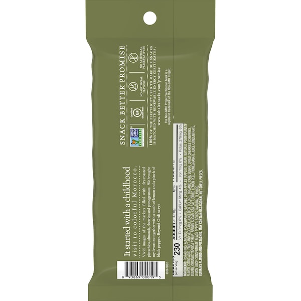 Sahale Snacks Sahale 1.5 oz. Mezcla de Pistaches Glaseados con Granada, Paquete de 18 - 9386900019.