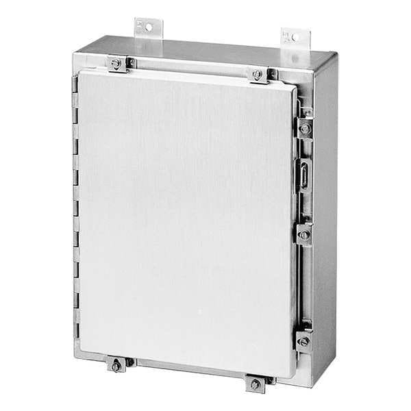 Nvent Hoffman Aluminum Electrical Enclosures, 16 in H, 8 in D, 16 in W, NEMA 4X, Hinged - A16H1608ALLP