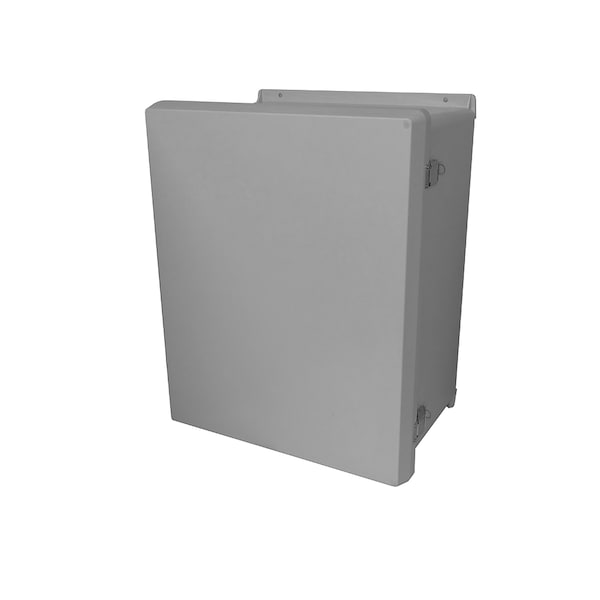 Vynckier Fiberglass Electrical Enclosures, 19.32 in H, 9.6 in D, 17.32 in W, NEMA 4X, Hinged - VJ1816HWPL2