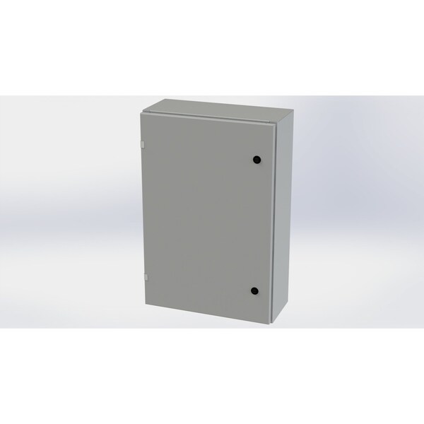Saginaw Control & Engineering Carbon Steel Electrical Enclosures, 30 in H, 8 in D, 20 in W, NEMA 3R, 4, 12, 13, Hinged - SCE-30EL2008LP