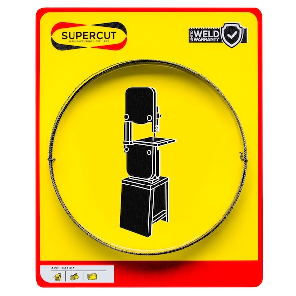 Supercut 111 L, 0.125 W, Carbon Steel, 0.025 Thick - 444308
