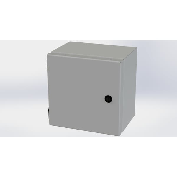 Saginaw Control & Engineering Carbon Steel Electrical Enclosures, 8 in H, 6 in D, 8 in W, NEMA 3R, 4, 12, 13, Hinged - SCE-8086ELJ