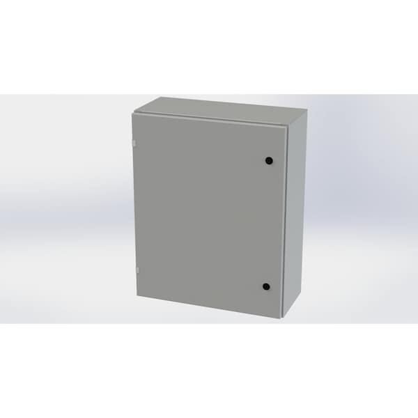 Saginaw Control & Engineering Carbon Steel Electrical Enclosures, 30 in H, 10 in D, 24 in W, NEMA 3R, 4, 12, 13, Hinged - SCE-30EL2410LP
