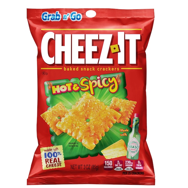 Cheez-It Cheez-It Hot & Spicy Botana Cheez-It 3 oz. Bolsa, PK36 - 2410037278
