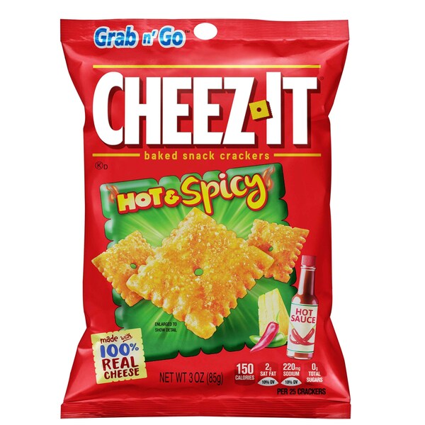 Cheez-It Cheez-It Hot & Spicy Botana Cheez-It 3 oz. Bolsa, PK36 - 2410037278