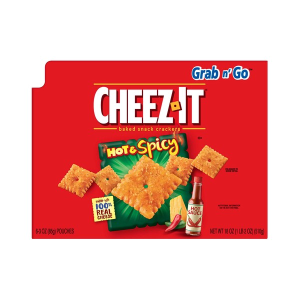 Cheez-It Cheez-It Hot & Spicy Botana Cheez-It 3 oz. Bolsa, PK36 - 2410037278
