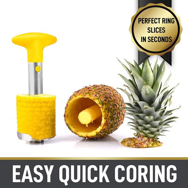 Zulay Kitchen Zulay SC Pineapple Corer  Black - ZULB0897YM9J3