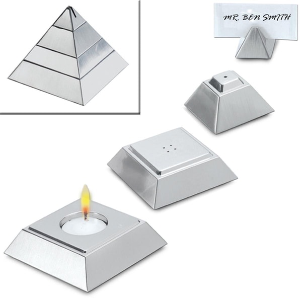 Natico Originals Pyramid 4 In 1 Salt  Pepper - 602679