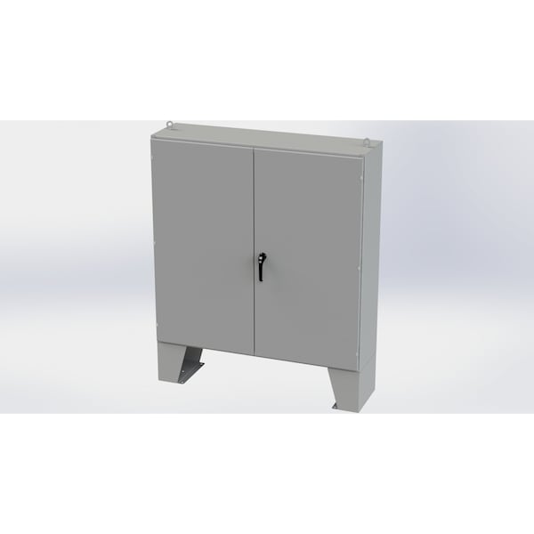 Saginaw Control & Engineering Carbon Steel Electrical Enclosures, 60 in H, 16 in D, 60 in W, NEMA 3R, 12, 13, Hinged - SCE-606016LP