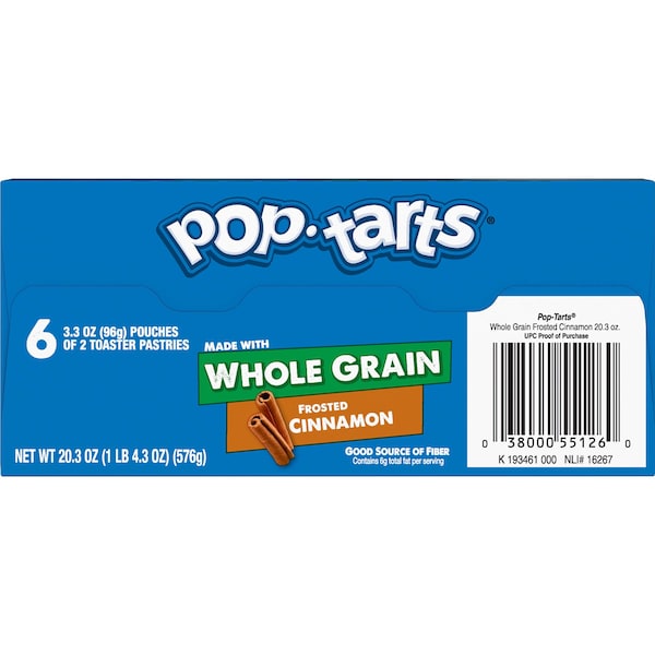 Kellogg's Panecillo de canela integral glaseado con azúcar morena 2 piezas, paquete de 72 - 3800055125.