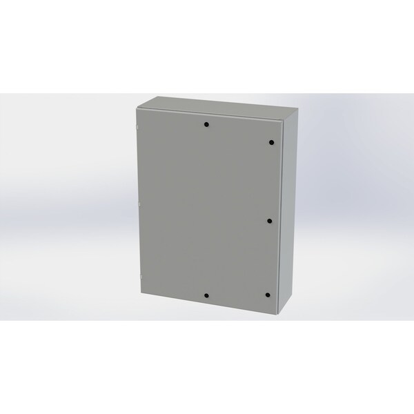 Saginaw Control & Engineering Carbon Steel Electrical Enclosures, 48 in H, 12 in D, 36 in W, NEMA 3R, 4, 12, 13, Hinged - SCE-48EL3612LP