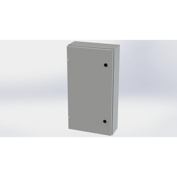 Saginaw Control & Engineering Carbon Steel Electrical Enclosures, 30 in H, 6 in D, 16 in W, NEMA 3R, 4, 12, 13, Hinged - SCE-30EL1606LP