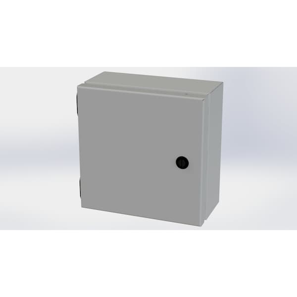 Saginaw Control & Engineering Carbon Steel Electrical Enclosures, 8 in H, 4 in D, 8 in W, NEMA 3R, 4, 12, 13, Hinged - SCE-808ELJ