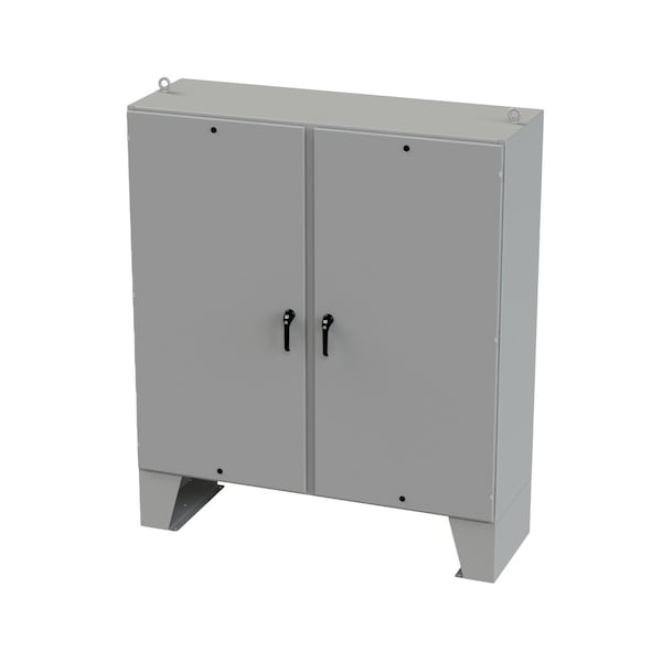 Saginaw Control & Engineering Carbon Steel Electrical Enclosures, 72 in H, 24 in D, 72 in W, NEMA 3R, 4, 12, 13, Hinged - SCE-72EL7224LPPL