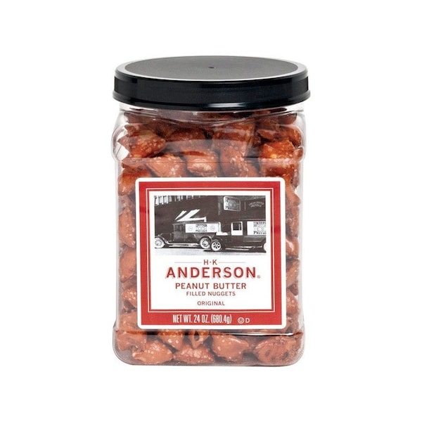 H.K. Anderson Pretzels Rellenos de Mantequilla de Cacahuate en frasco de 24 oz - 689386