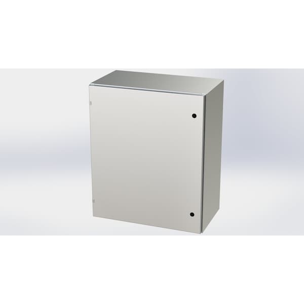 Saginaw Control & Engineering 304 Stainless Steel Electrical Enclosures, 36 in H, 16 in D, 30 in W, NEMA 3R, 4, 4X, 12, 13 - SCE-36EL3016SSLP