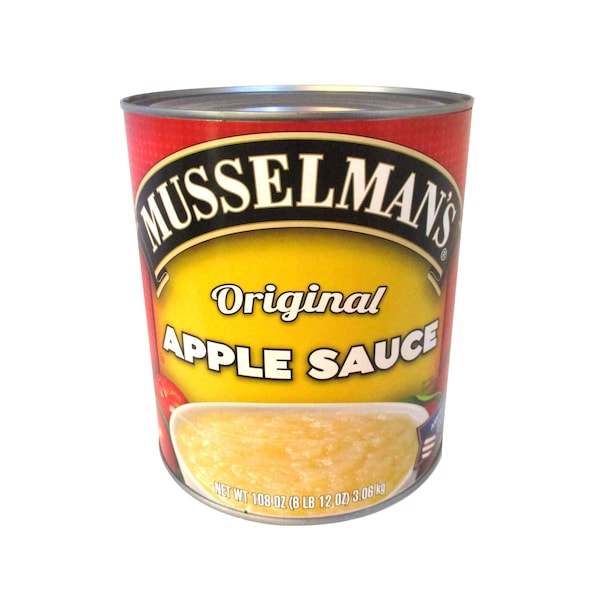 Musselman's Puré de Manzana en Latas de 108 oz, Paquete de 6 - FFASR8100MUS01