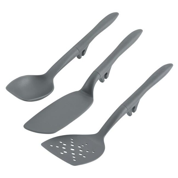 Rachael Ray Rachael Ray 47914 Tools & Gadgets Lazy Spoon; Flexi Turner Set - Gray; 3 Piece - 47914
