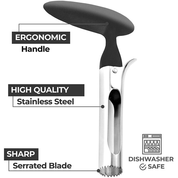 Zulay Kitchen Zulay Apple Corer SS  Black - ZULB07Z5DQJ5G