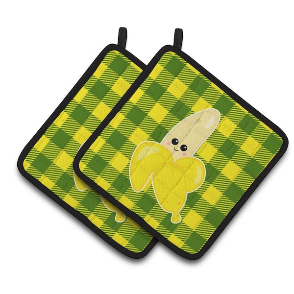 Carolines Treasures Going Bananas Pair of Pot Holders - BB6889PTHD