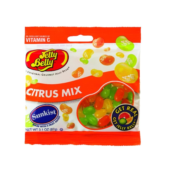 Caramelo de Gelatina Jelly Belly Sunkist Mezcla de cítricos Jelly Beans 3.1 oz - 66891