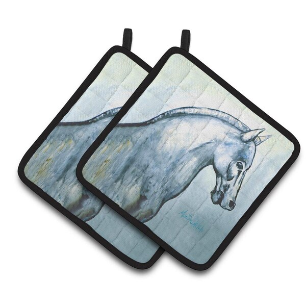 Carolines Treasures Noble Horse Pair of Pot Holders - MW1342PTHD