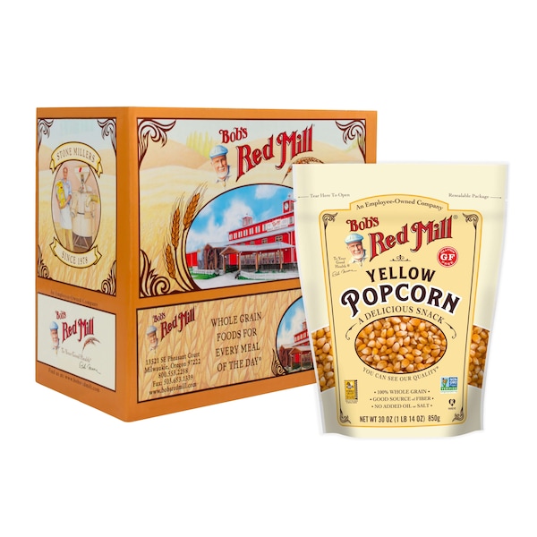 Bob's Red Mill Whole Yellow Popcorn, Paquete de 4 - 1160S304 de Alimentos Naturales de Bob's Red Mill
