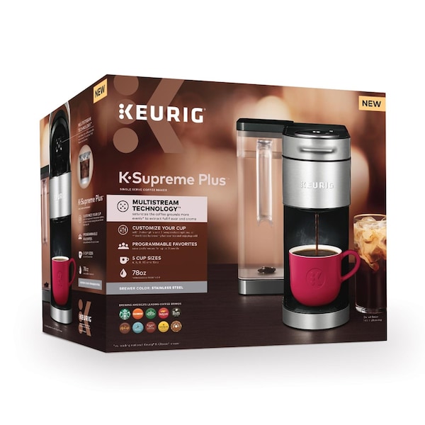 Keurig K-Supreme Plus 78 oz Black/Silver Coffee and Tea Brewer - 5000362104