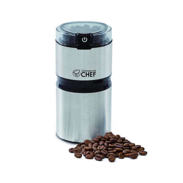 Commercial Chef Electric Coffee Grinder Spice Grinder - Stainless Steel Blades Grinder - CHCG21SSA6