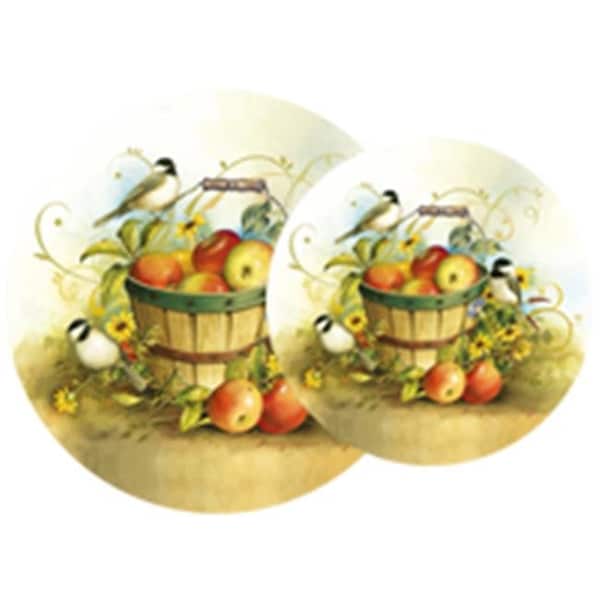 Reston Lloyd Reston Lloyd 4-417-W Tin Burner Cover Set  Chickadees - 4-417-W