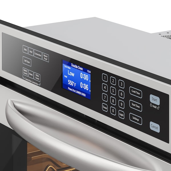 Koolmore Stainless Steel Premium Convection Oven (Double Unit) with 7 Cooking/Baking Modes in Silver - KM-WO30D-SS