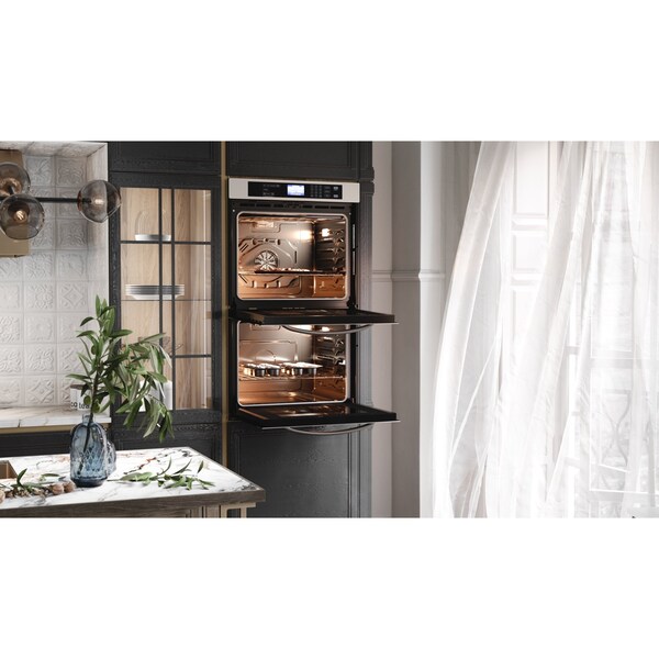 Koolmore Stainless Steel Premium Convection Oven (Double Unit) with 7 Cooking/Baking Modes in Silver - KM-WO30D-SS