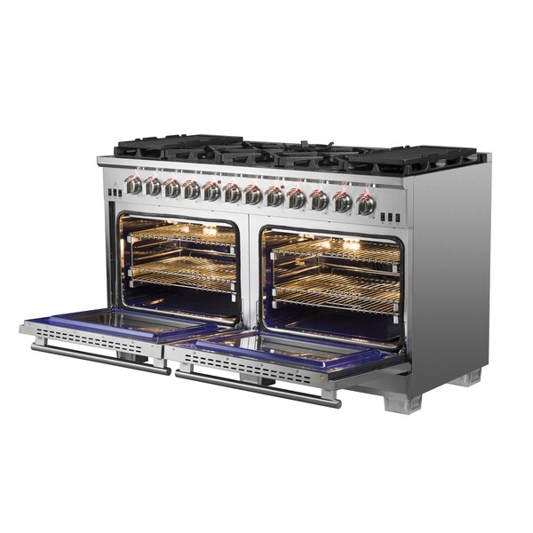 Forno Capriasca Titanium Professional 60In. Freestanding Gas Range - FFSGS6260-60