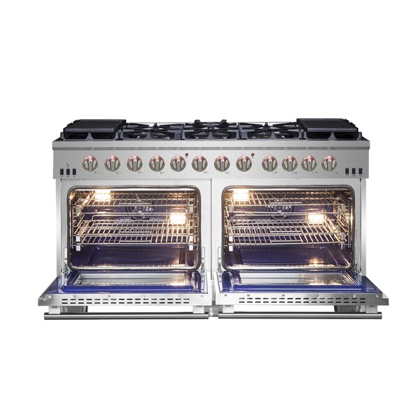 Forno Capriasca Titanium Professional 60In. Freestanding Gas Range - FFSGS6260-60