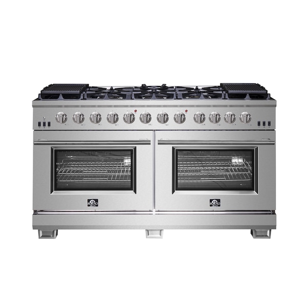 Forno Capriasca Titanium Professional 60In. Freestanding Gas Range - FFSGS6260-60